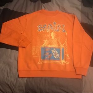 Braindead fishtank crewneck orange SzM 10/10NWT/DS